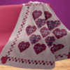 Plum Candy Hearts Pattern Patchwork