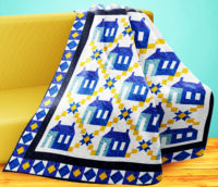 Pastel Village Pattern Patchwork