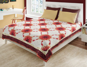 Pomegranate Feathered Stars Pattern