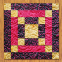 Alabama Mosaic Quilt Block Pattern | 16", 18", 20", 22", and 24" Size Versions Included # 302-B-2