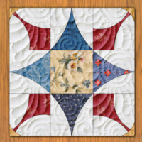 Attic Windows Quilt Block Pattern | 6", 8", 10", 12", and 14" Size Versions Included # 351-B-1