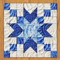 Chained Stars Quilt Block Pattern | 6", 8", 10", 12", and 14" Size Versions Included # 186-B-1
