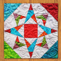 Crystal Mirrors Quilt Block Pattern | 6", 8", 10", 12", and 14" Size Versions Included # 461-B-1