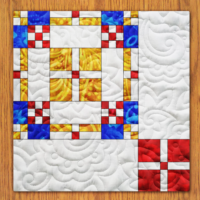 Coaster Cubes Quilt Block Pattern | 6", 8", 10", 12", and 14" Size Versions Included # 457-B-1