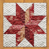 Candy Stars and Hashes Quilt Block Pattern | 6", 8", 10", 12", and 14" Size Versions Included # 165-B-1