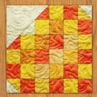 Plum Candy Hearts Quilt Block Pattern | 6", 8", 10", 12", and 14"  Size Versions Included # 173-B-1