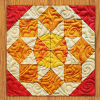 Sun Waves Quilt Block Pattern | 6", 8", 10", 12", and 14"  Size Versions Included # 331-B-1