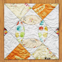 Sunkist Dreams Quilt Block Pattern | 6", 8", 10", 12", and 14"  Size Versions Included # 342-B-1