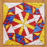 Winter Crystals Quilt Block Pattern | 6", 8", 10", 12", and 14"  Size Versions Included # 316-B-1