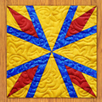 Carolina Lilies Variation Quilt Block Pattern | 6", 8", 10", 12", and 14"  Size Versions Included # 313-B-1