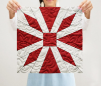 Winged Diamonds Quilt Block Pattern | 6", 8", 10", 12", and 14"  Size Versions Included # 311-B-1