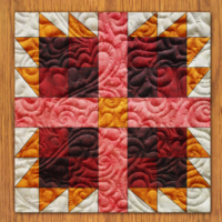 Autumn Keeper Quilt Block Pattern | 6", 8", 10", 12", and 14"  Size Versions Included # 290-B-1