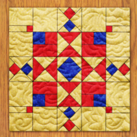Ohio Star Chainlinks Quilt Block Pattern | 6", 8", 10", 12", and 14" Size Versions Included # 429-B-1
