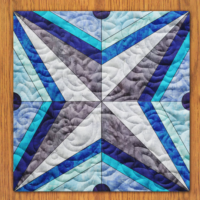 Stunning Glass Quilt Block Pattern | 6", 8", 10", 12", and 14" Size Versions Included # 439-B-1