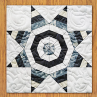 Eight Pointed Stars Quilt Block Pattern | 6", 8", 10", 12", and 14" Size Versions Included # 312-B-1