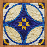 Spiral Star Quilt Block Pattern | 6", 8", 10", 12", and 14" Size Versions Included # 378-B-1