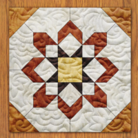 Daisy Dance Quilt Block Pattern | 6", 8", 10", 12", and 14" Size Versions Included # 327-B-1