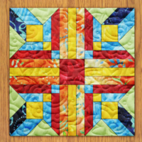 Diamonds of El Dorado Quilt Block Pattern | 6", 8", 10", 12", and 14" Size Versions Included # 359-B-1