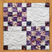 Checkerboard Chains Quilt Block Pattern | 6", 8", 10", 12", and 14" Size Versions Included # 314-B-1