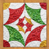 Stark Florets Quilt Block Pattern | 16", 18", 20", 22", and 24" Size Versions Included # 362-B-2