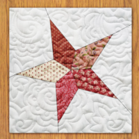 Twinkling Star Quilt Block Pattern | 16", 18", 20", 22", and 24" Size Versions Included # 341-B-2