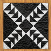 Flying Geese Quilt Block Pattern | 16", 18", 20", 22", and 24" Size Versions Included # 277-B-2