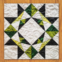 Exploding Star Quilt Block Pattern | 16", 18", 20", 22", and 24" Size Versions Included # 468-B-2