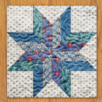 Candy Stars and Hashes Quilt Block Pattern | 16", 18", 20", 22", and 24" Size Versions Included # 165-B-2
