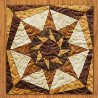 Jewel Star Quilt Block Pattern | 16", 18", 20", 22", and 24" Size Versions Included # 386-B-2