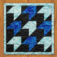 Flight Flocks Quilt Block PDF Pattern With Video Tutorial | 16", 18", 20", 22", and 24" Size Versions Included # 466-B-2