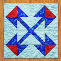 Gumdrop Lollies Quilt Block Pattern | 16", 18", 20", 22", and 24" Size Versions Included # 414-B-2