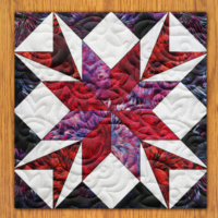 Stunning Stars Quilt Block Pattern | 16", 18", 20", 22", and 24"  Size Versions Included # 411-B-2