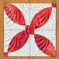 Alabama Beauty Quilt Block Pattern | 16", 18", 20", 22", and 24"  Size Versions Included # 218-B-2