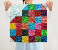 Plum Candy Hearts Quilt Block Pattern | 16", 18", 20', 22", and 24"   Size Versions Included # 173-B-2