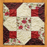 Marquise Crosses Quilt Block Pattern | 16", 18", 20", 22", and 24"  Size Versions Included # 358-B-2