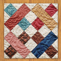 Threads and Weaves Quilt Block Pattern | 16", 18", 20", 22", and 24"  Size Versions Included # 357-B-2