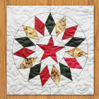 Sunstar Quilt Block Pattern | 16", 18", 20", 22", and 24"  Size Versions Included # 349-B-2