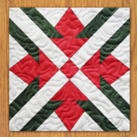 Ribbon Laces Quilt Block Pattern | 16", 18", 20", 22", and 24"  Size Versions Included # 343-B-2