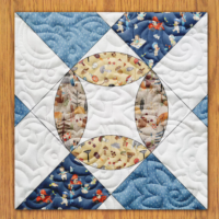 Sunkist Dreams Quilt Block Pattern | 16", 18", 20", 22", and 24"  Size Versions Included # 342-B-2