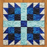 Autumn Keeper Quilt Block Pattern | 16", 18", 20", 22", and 24"  Size Versions Included # 290-B-2