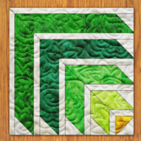 Maze Cube Quilt Block Pattern | 16", 18", 20", 22", and 24" Size Versions Included # 404-B-2