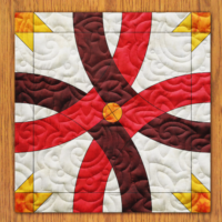 Ring Vines Quilt Block Pattern | 16", 18", 20", 22", and 24" Size Versions Included # 450-B-2