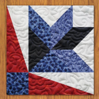 Countered Arrows Quilt Block Pattern | 16", 18", 20", 22", and 24" Size Versions Included # 368-B-2