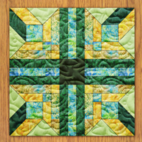 Diamonds of El Dorado Quilt Block Pattern | 16", 18", 20", 22", and 24" Size Versions Included # 359-B-2