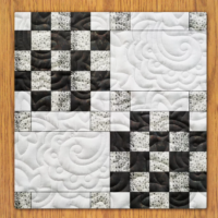 Checkerboard Chains Quilt Block Pattern | 16", 18", 20", 22", and 24" Size Versions Included # 314-B-2