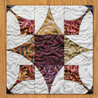 Attic Windows Quilt Block Pattern | 16", 18", 20", 22", and 24" Size Versions Included # 351-B-2