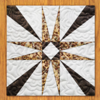 Mosaic Stars Quilt Block Pattern | 6", 8", 10", 12", and 14" Size Versions Included # 285-B-3