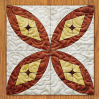 Butterfly Wings Quilt Block Pattern | 6", 8", 10", 12", and 14" Size Versions Included # 326-B-3