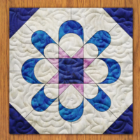 Daisy Dance Quilt Block Pattern | 6", 8", 10", 12", and 14" Size Versions Included # 327-B-3