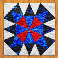 Morning Fruit Trees Quilt Block Pattern | 6", 8", 10", 12", and 14" Size Versions Included # 366-B-3